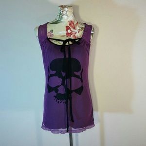 Mesh Skull Top